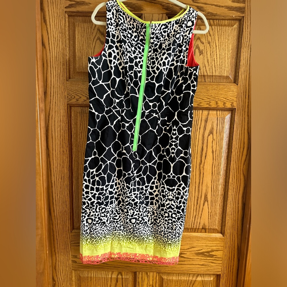 Elie Tahari Mid-Length Animal Print Dress